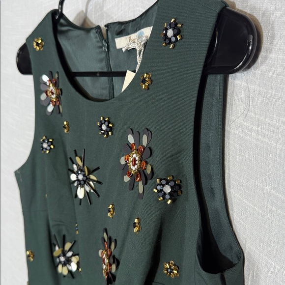 NWT Boden Brunswick emerald‎ embellished dress sz 8R - Picture 11 of 13